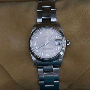 Rolex date just salmon